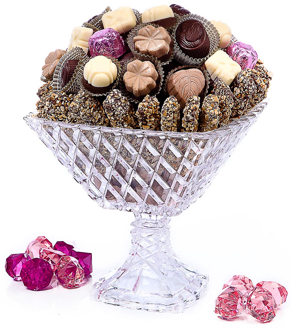 Crystal Dish of Delectable Truffles