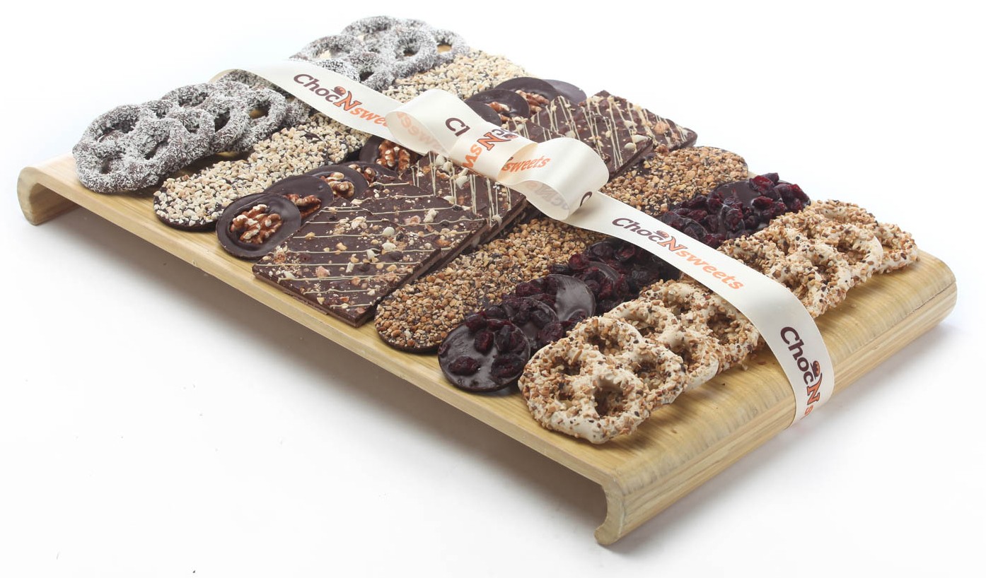 Chocolate Extravagance on a Wooden Tray