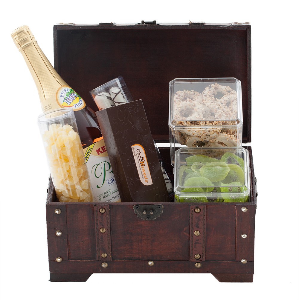 Antique Purim Treasure Chest Giftbasket